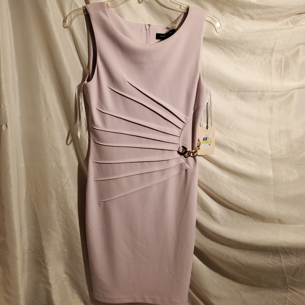 Ivanka Trump Starburst Pink Sheath Dress Size 4